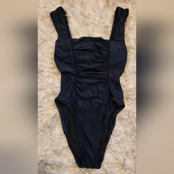 J.Crew Ruched One Piece Swimsuit - Picture 1 of 12